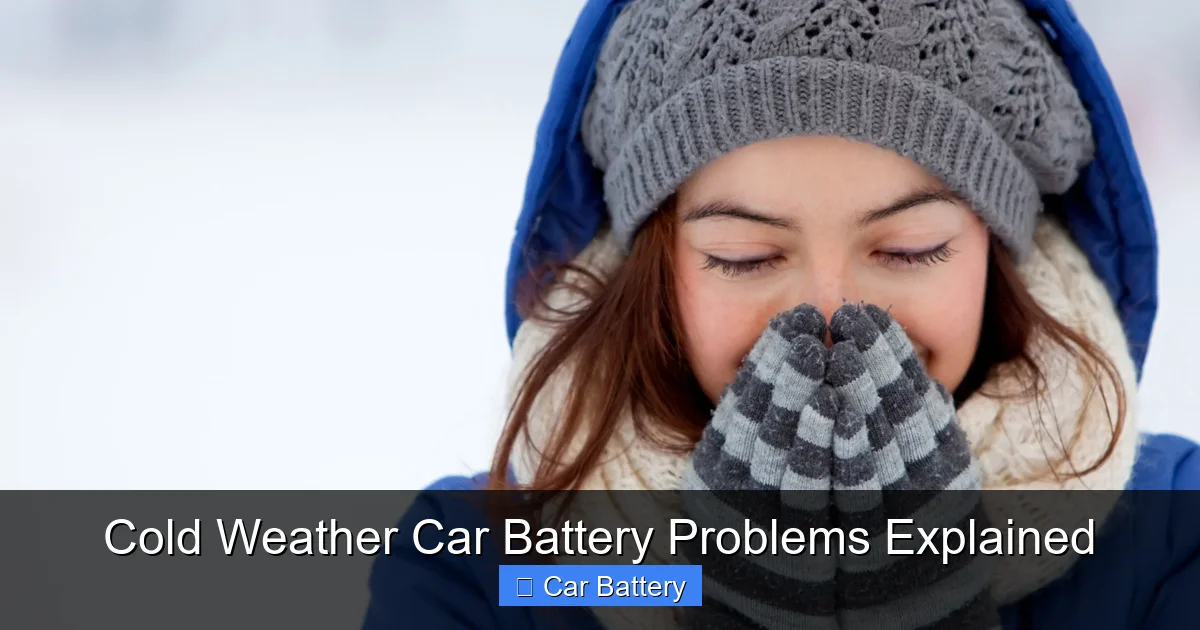 Cold Weather Car Battery Problems Explained