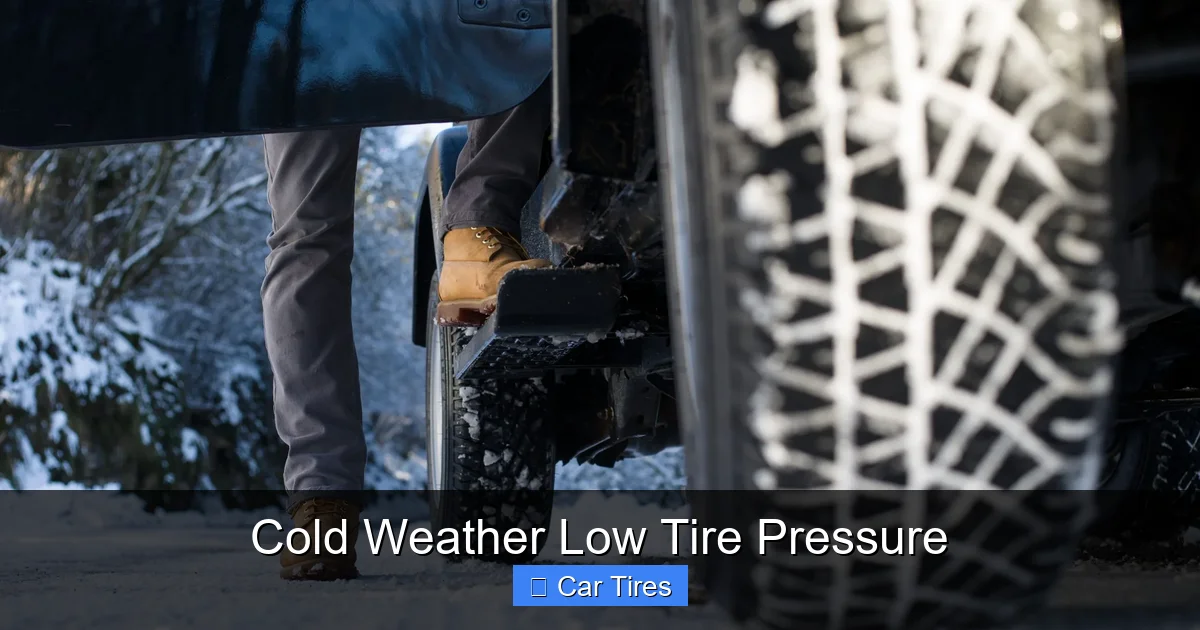 Cold Weather Low Tire Pressure