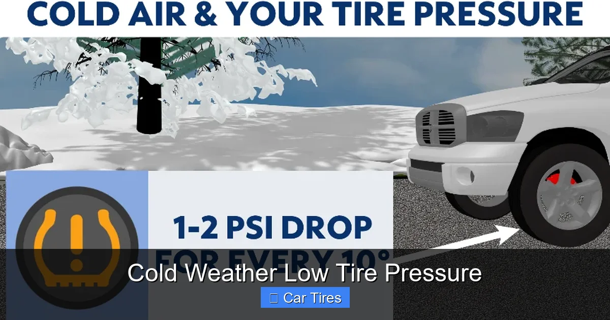 Cold Weather Low Tire Pressure