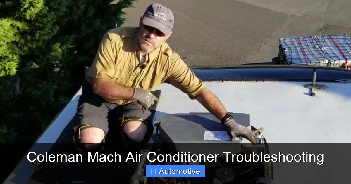 Coleman Mach Air Conditioner Troubleshooting