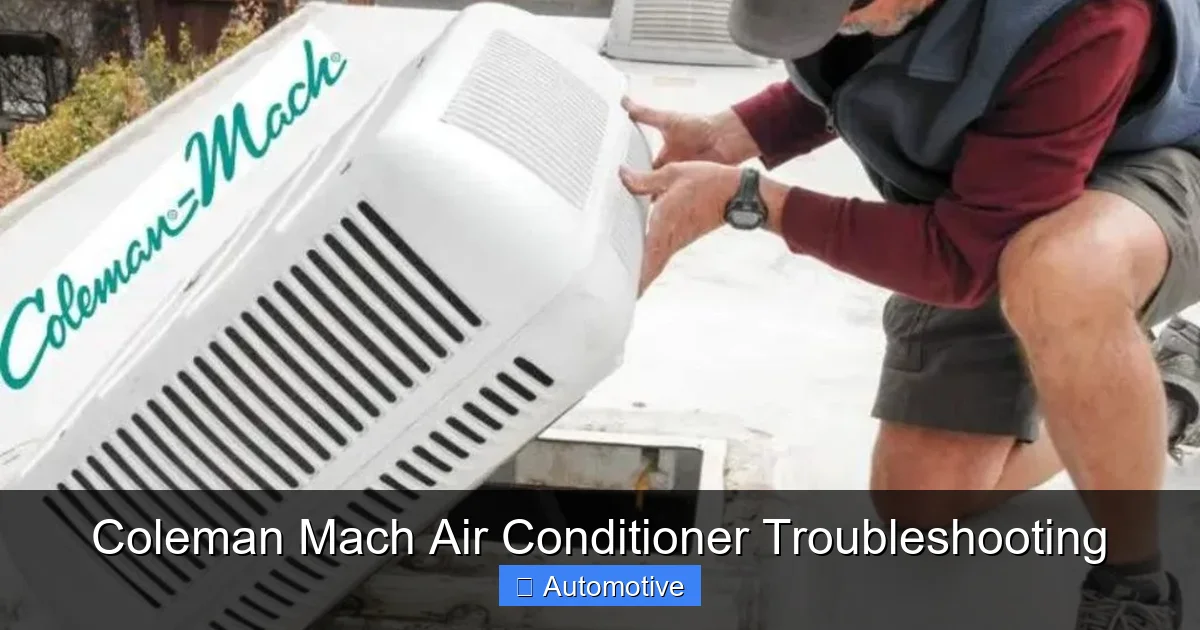 Coleman Mach Air Conditioner Troubleshooting