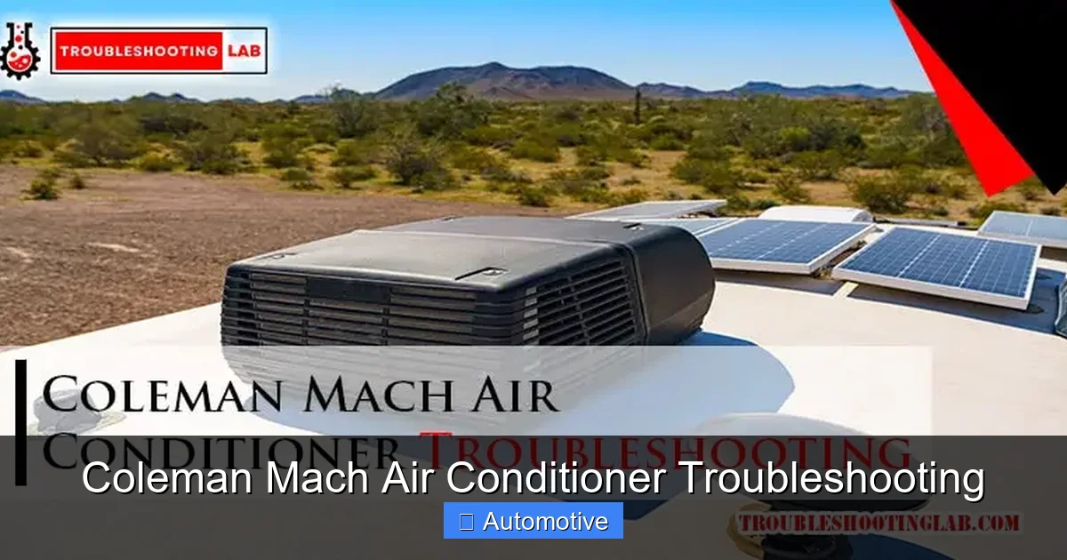 Coleman Mach Air Conditioner Troubleshooting