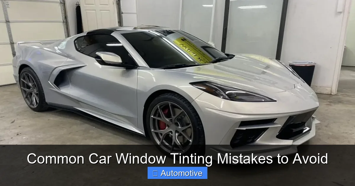 Common Car Window Tinting Mistakes to Avoid