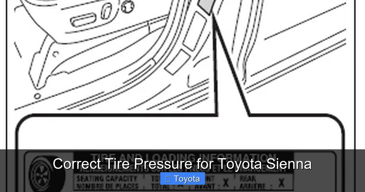 Correct Tire Pressure for Toyota Sienna