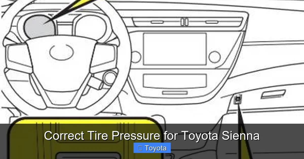 Correct Tire Pressure for Toyota Sienna