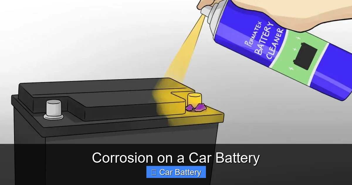 Corrosion on a Car Battery