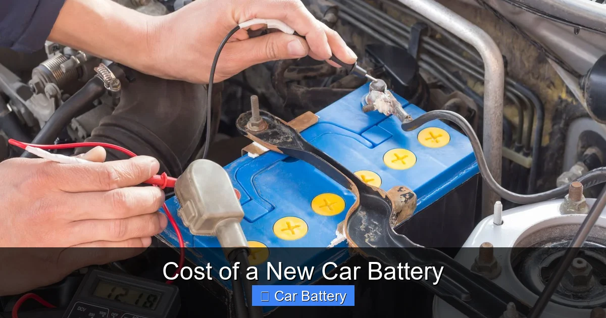 Cost of a New Car Battery