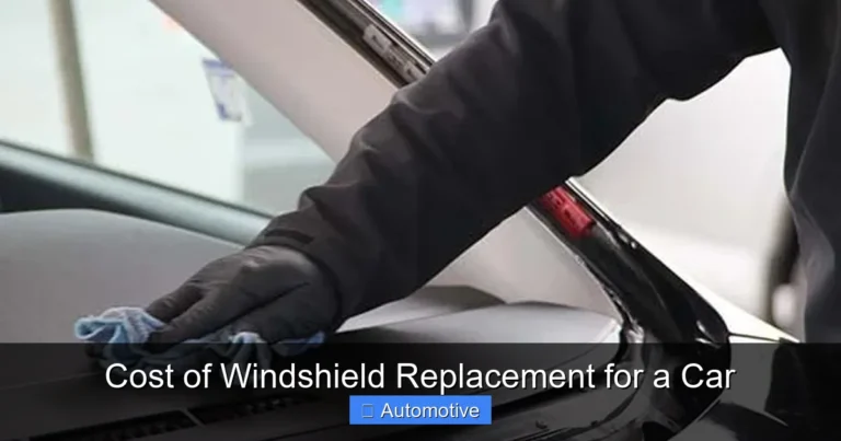 Cost of Windshield Replacement for a Car