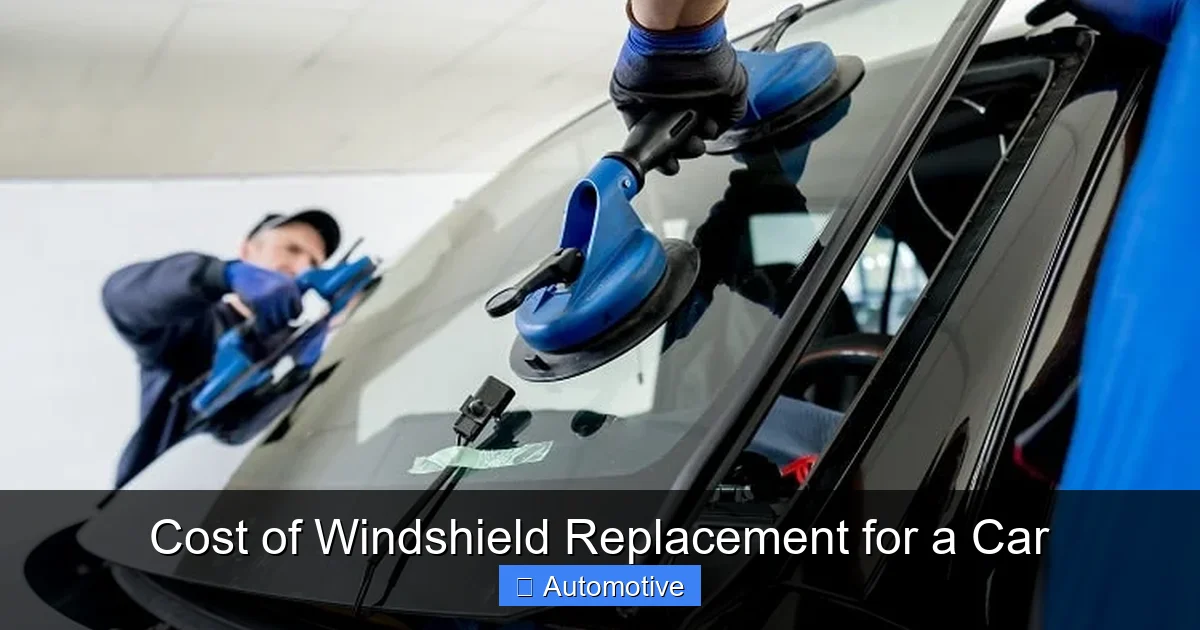 Cost of Windshield Replacement for a Car
