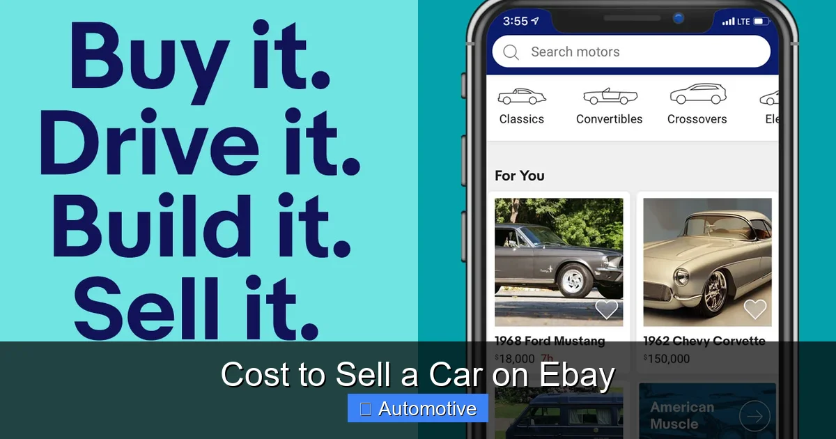Cost to Sell a Car on Ebay
