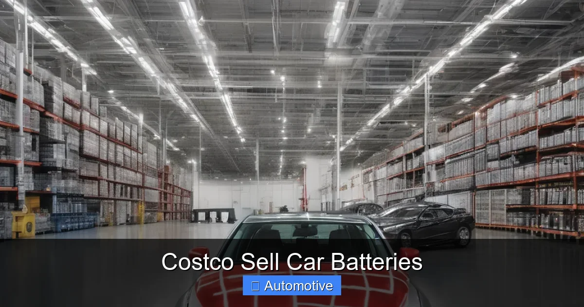 Costco Sell Car Batteries