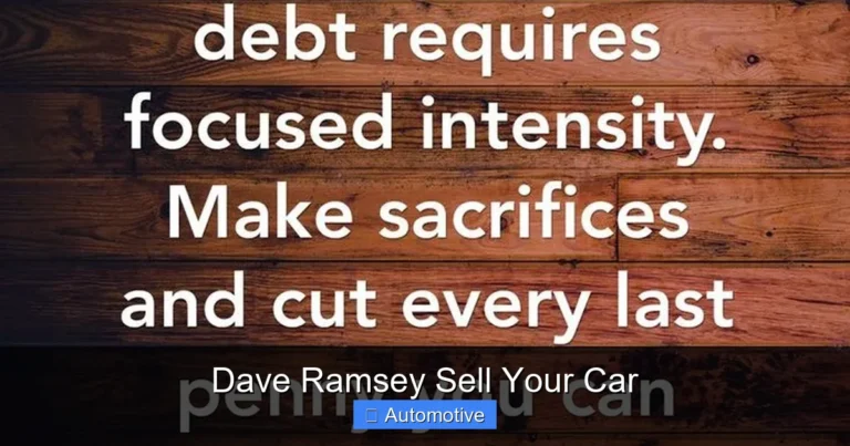 Dave Ramsey Sell Your Car