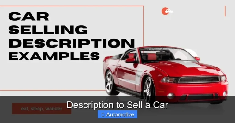 Description to Sell a Car