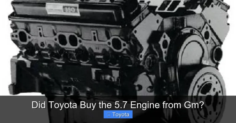 Did Toyota Buy the 5.7 Engine from Gm?