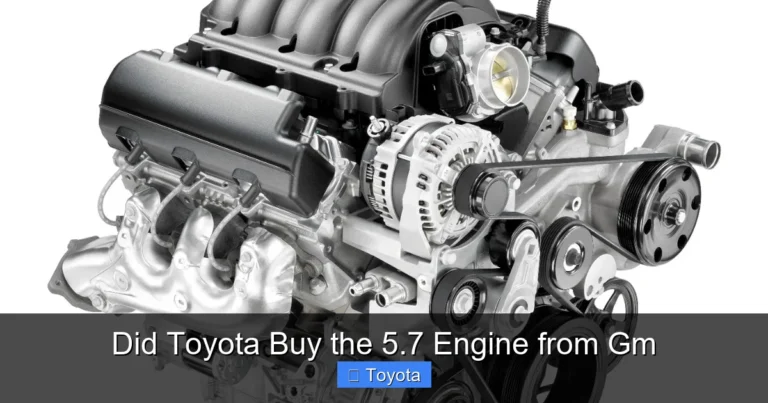 Did Toyota Buy the 5.7 Engine from Gm