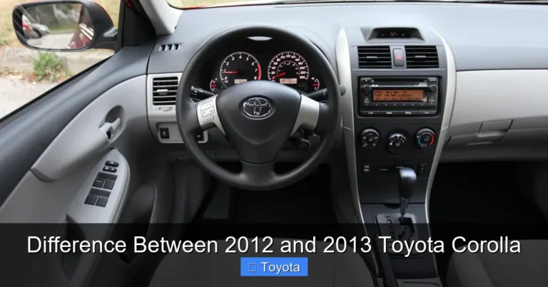 Difference Between 2012 and 2013 Toyota Corolla