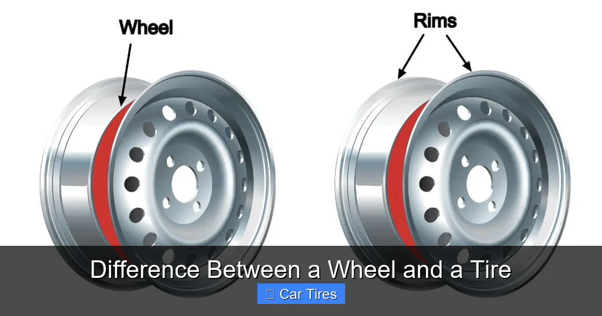 Difference Between a Wheel and a Tire