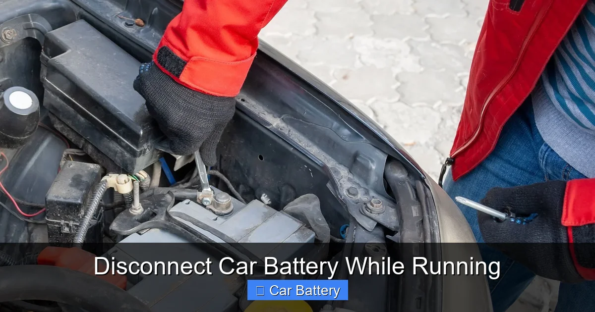 Disconnect Car Battery While Running
