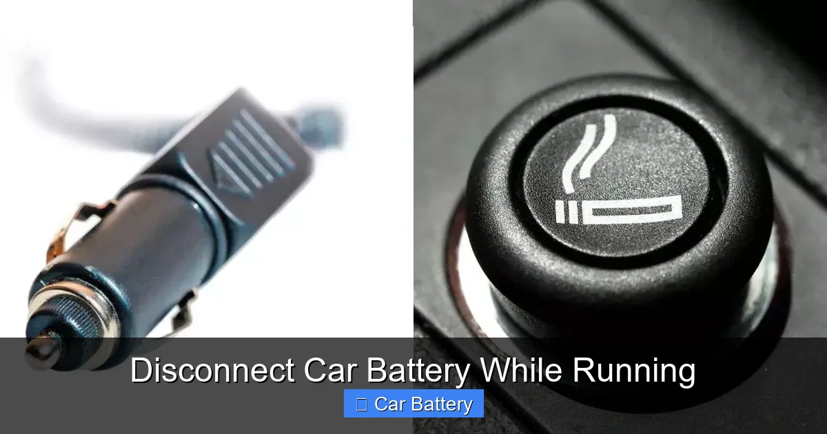 Disconnect Car Battery While Running