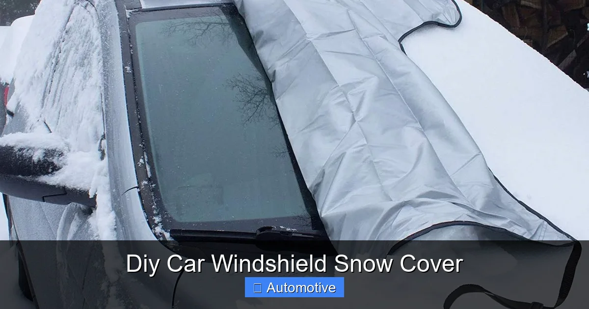 Diy Car Windshield Snow Cover
