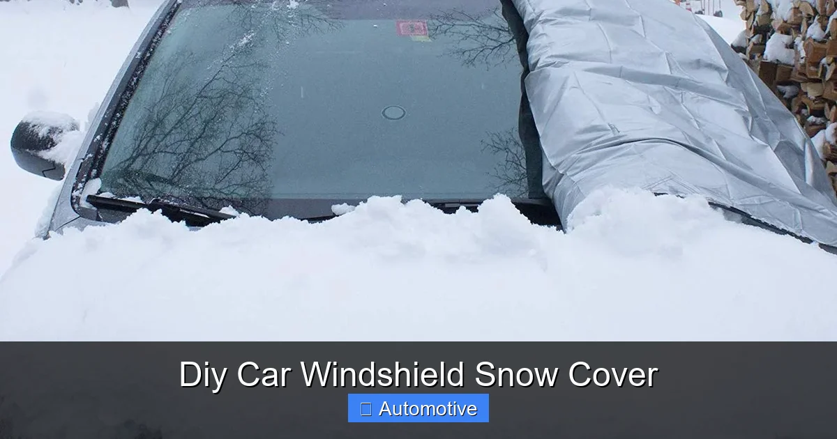 Diy Car Windshield Snow Cover