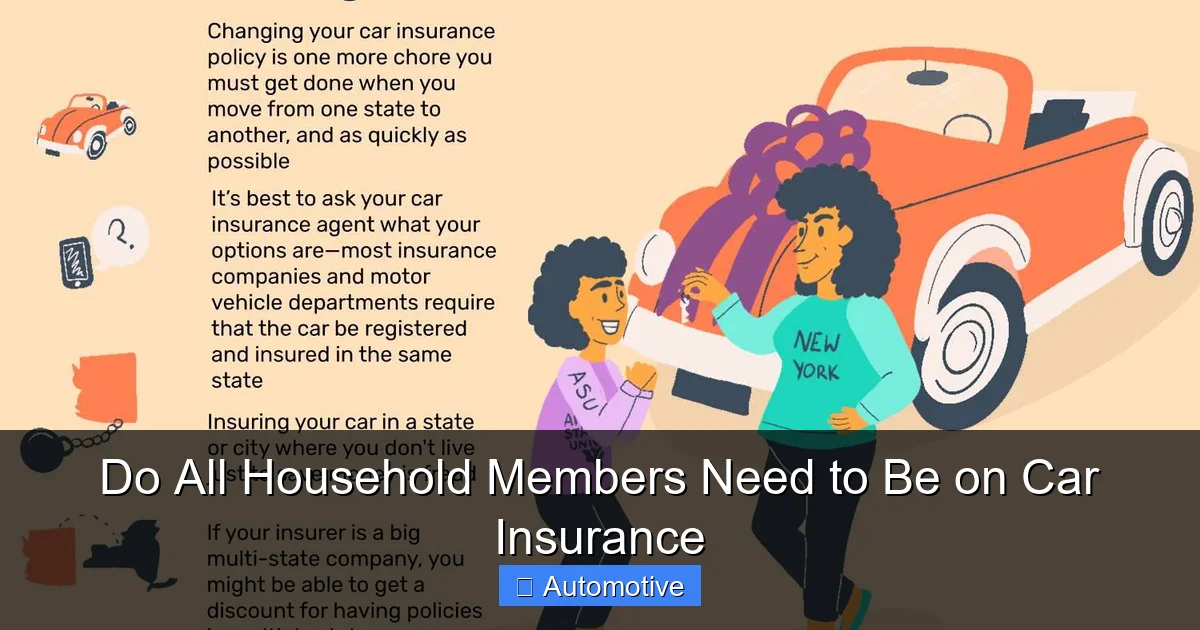 Do All Household Members Need to Be on Car Insurance