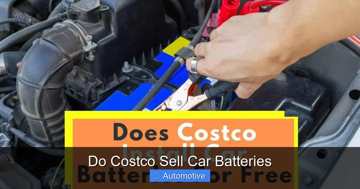 Do Costco Sell Car Batteries