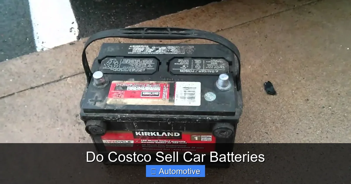 Do Costco Sell Car Batteries
