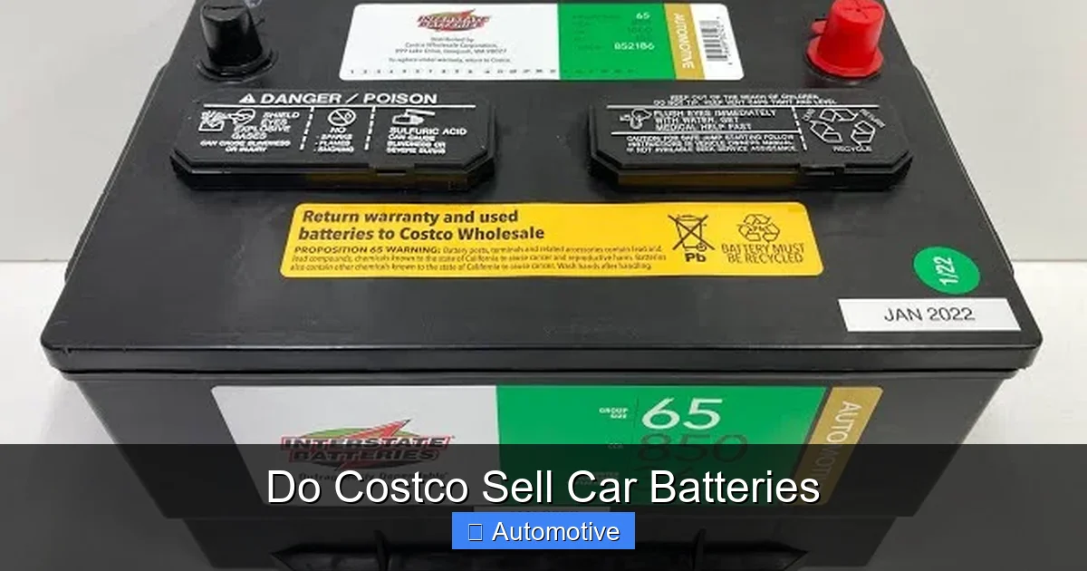 Do Costco Sell Car Batteries