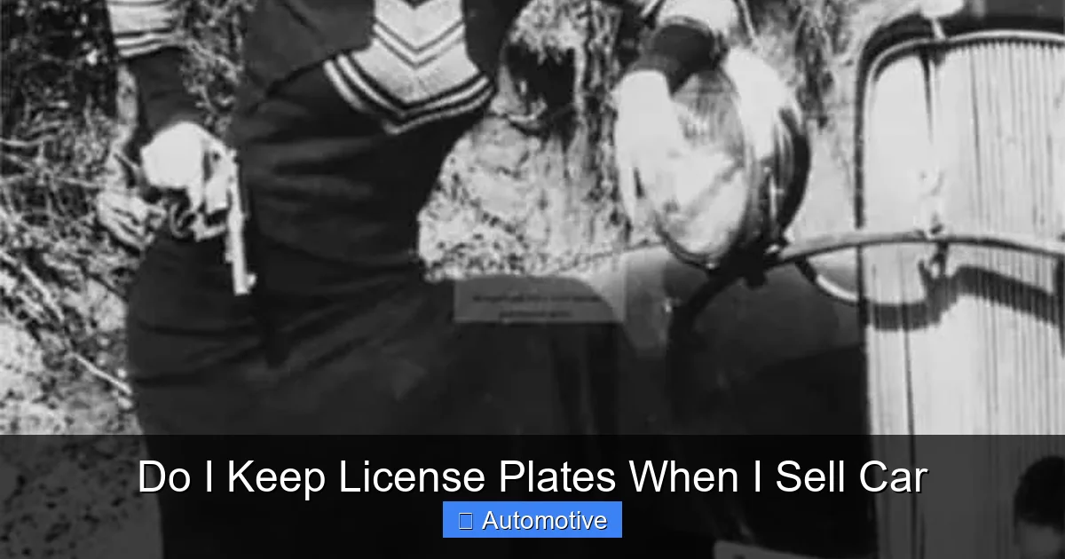 Do I Keep License Plates When I Sell Car