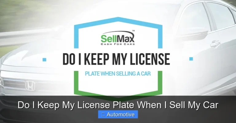 Do I Keep My License Plate When I Sell My Car