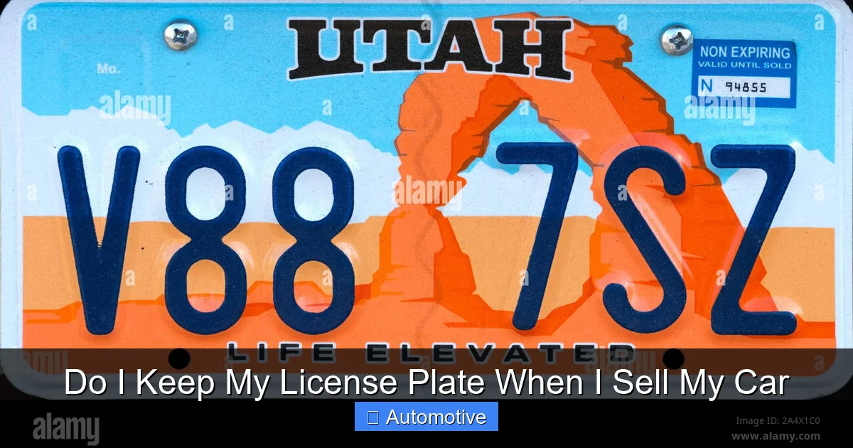Do I Keep My License Plate When I Sell My Car
