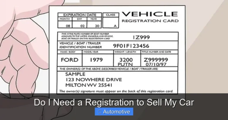 Do I Need a Registration to Sell My Car
