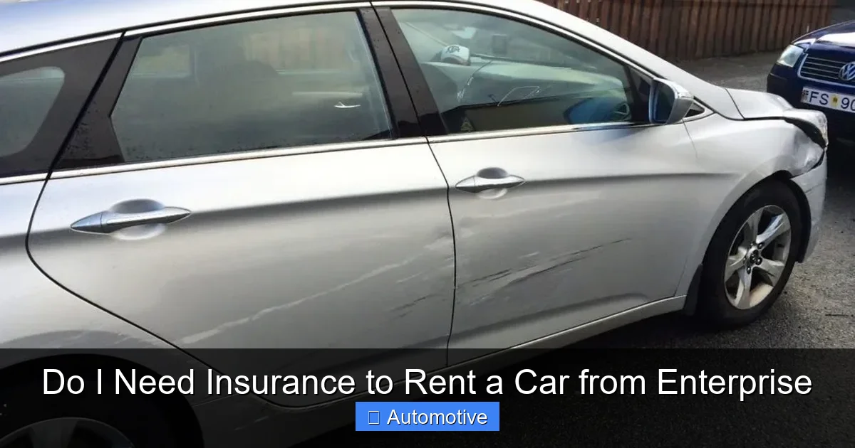Do I Need Insurance to Rent a Car from Enterprise