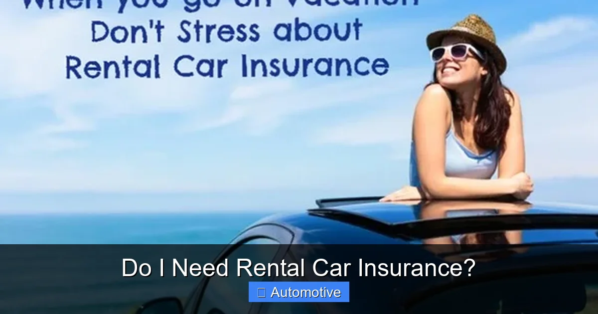 Do I Need Rental Car Insurance?