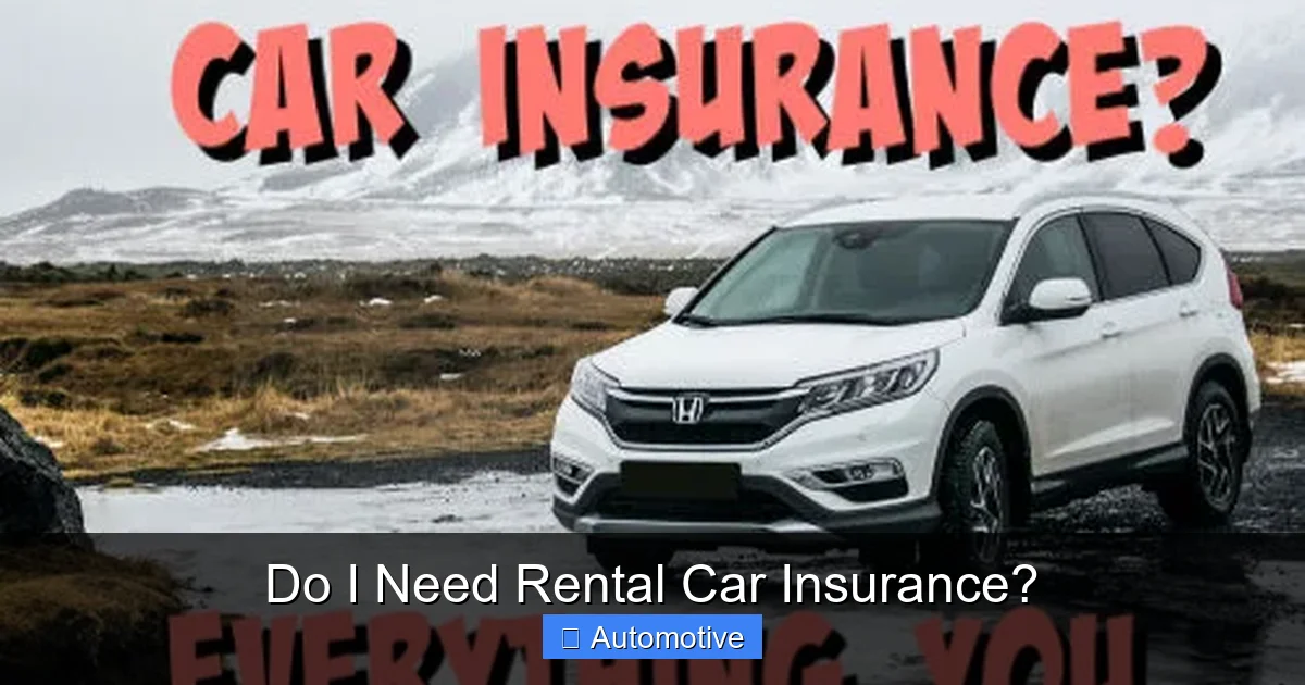 Do I Need Rental Car Insurance?