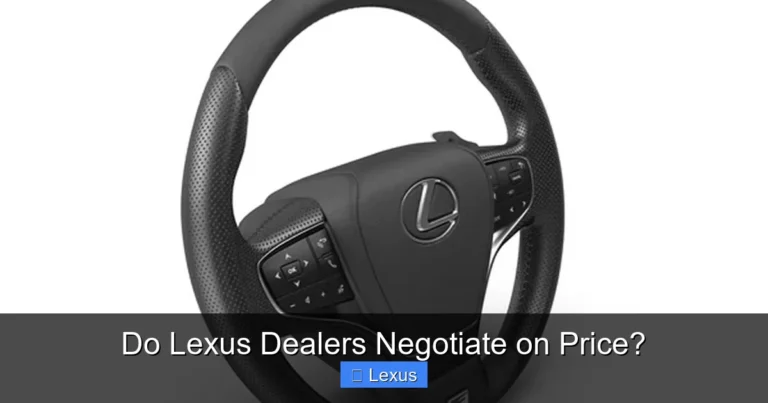 Do Lexus Dealers Negotiate on Price?