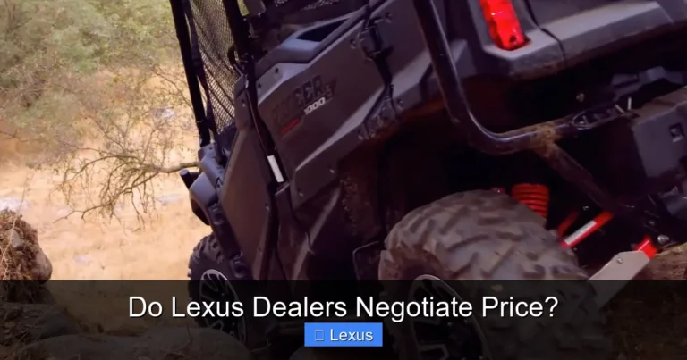 Do Lexus Dealers Negotiate Price?
