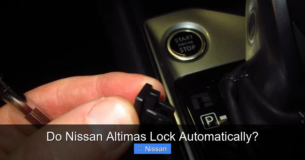 Do Nissan Altimas Lock Automatically?