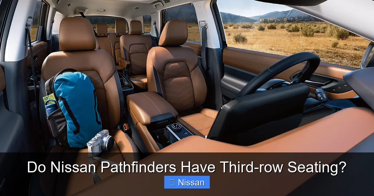 Do Nissan Pathfinders Have Third-row Seating?
