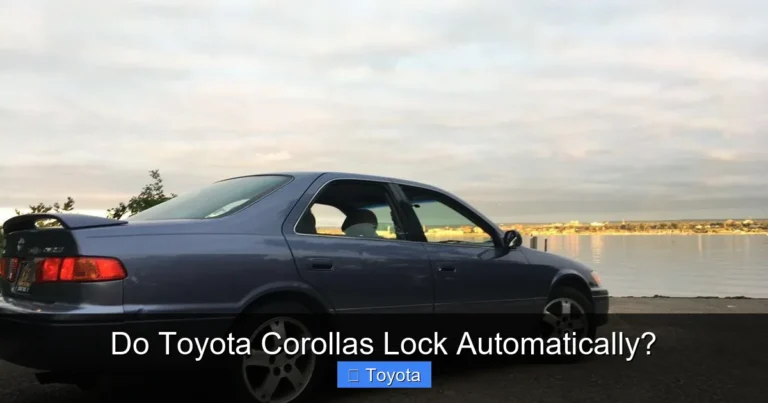 Do Toyota Corollas Lock Automatically?