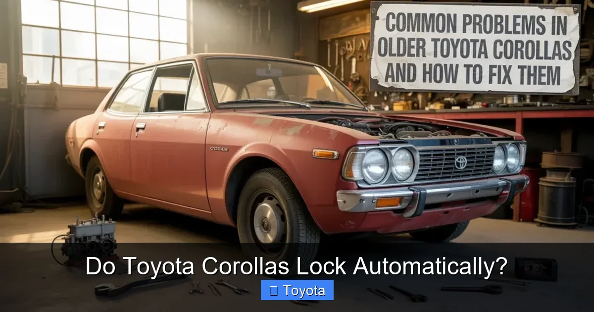 Do Toyota Corollas Lock Automatically?