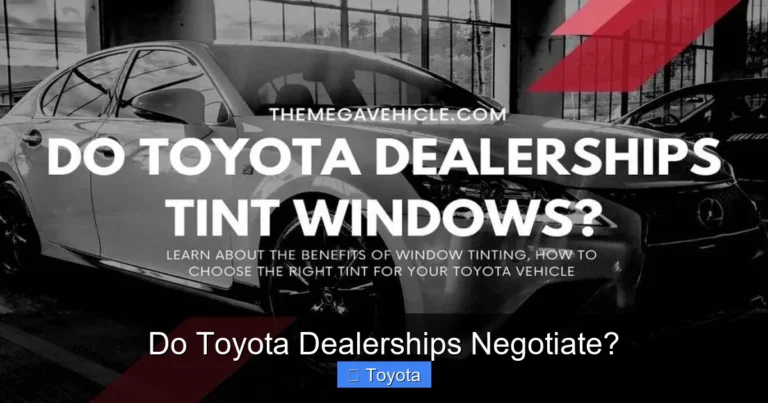 Do Toyota Dealerships Negotiate?