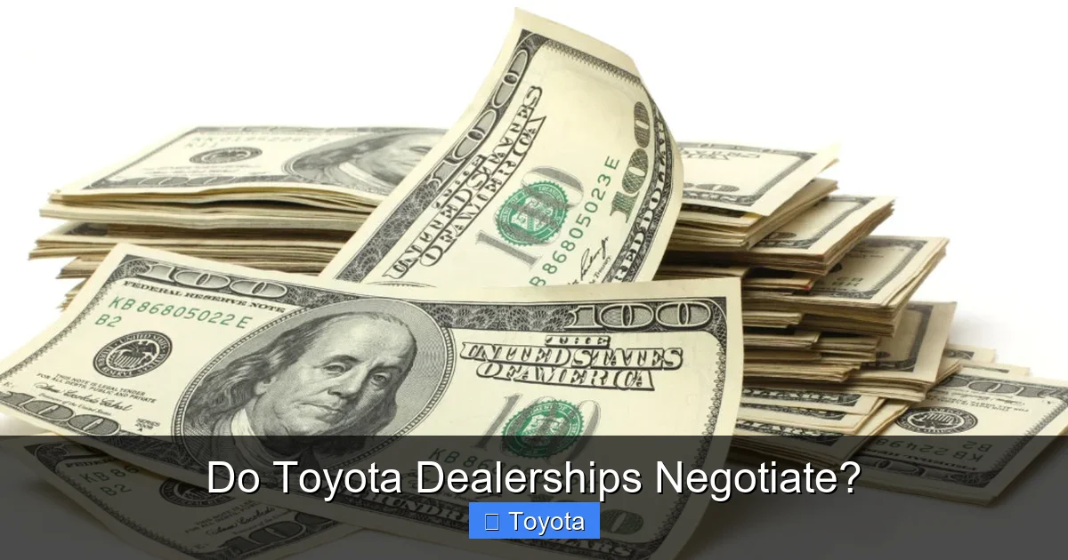 Do Toyota Dealerships Negotiate?
