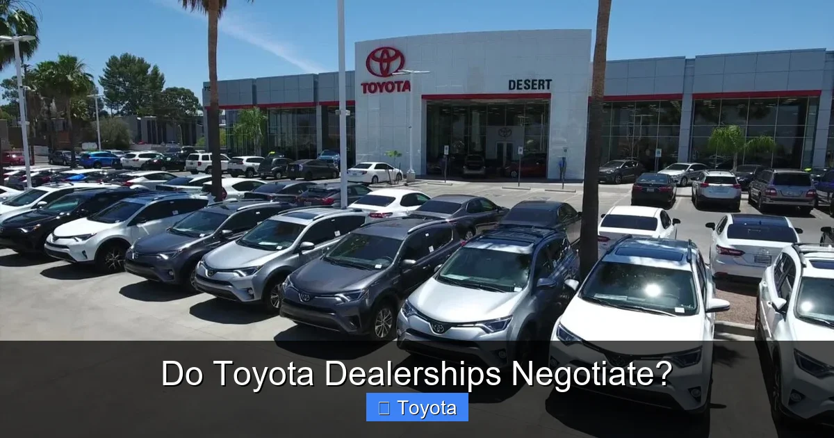 Do Toyota Dealerships Negotiate?