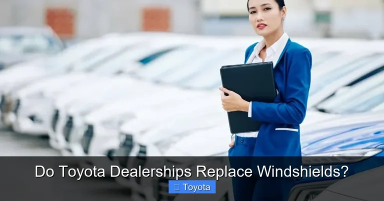 Do Toyota Dealerships Replace Windshields?