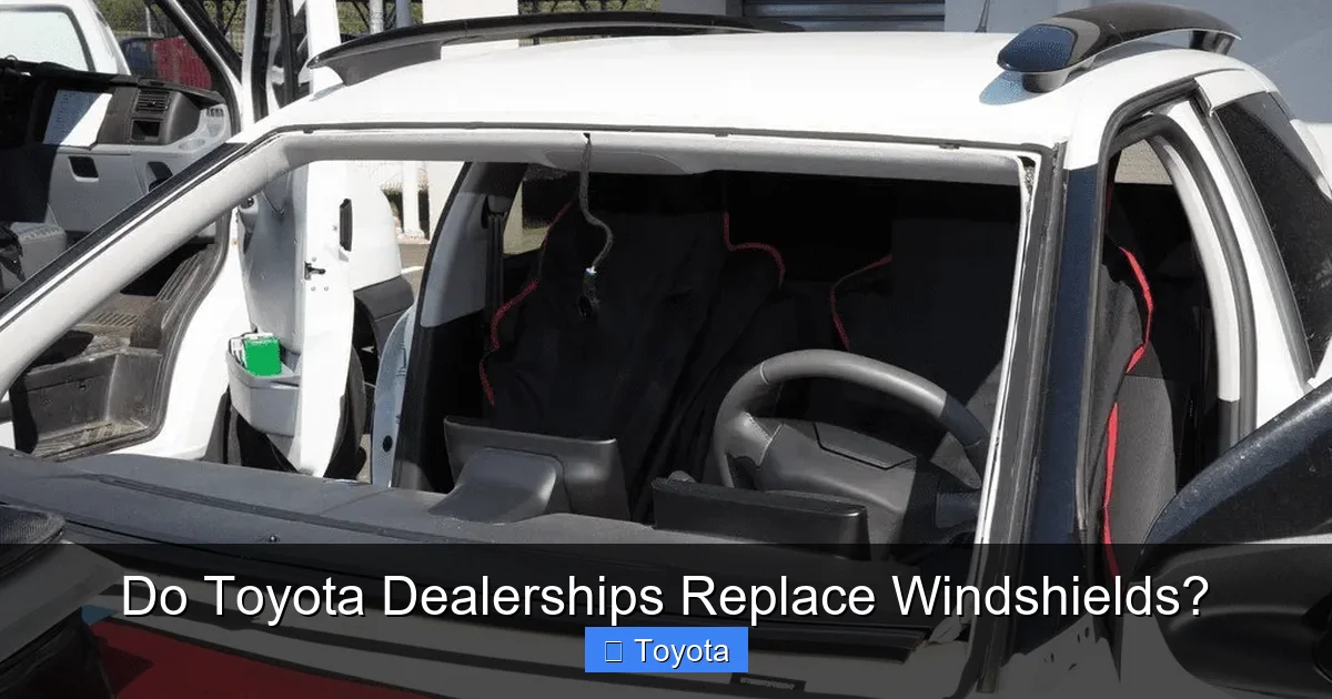 Do Toyota Dealerships Replace Windshields?