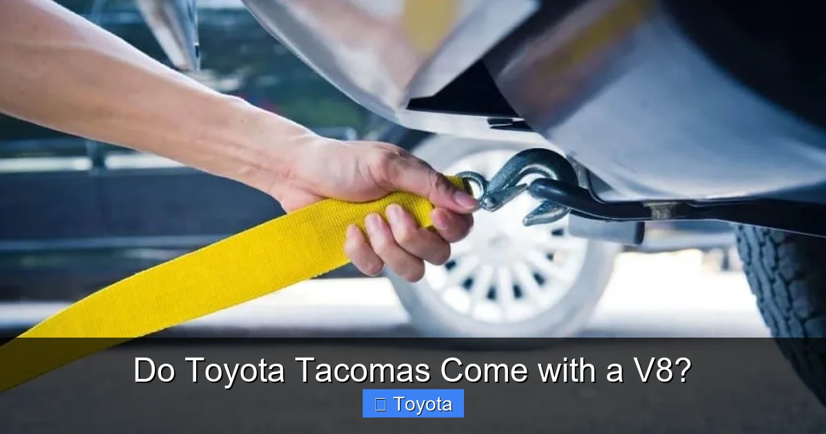 Do Toyota Tacomas Come with a V8?