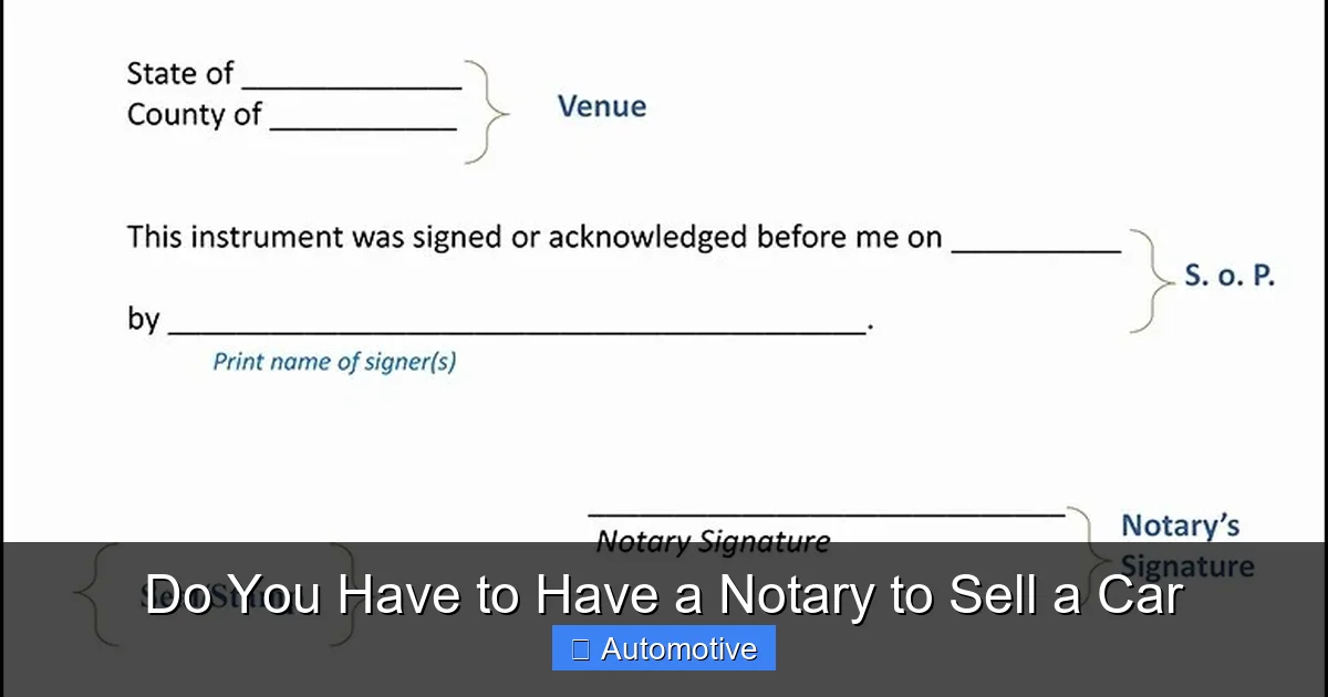 Do You Have to Have a Notary to Sell a Car