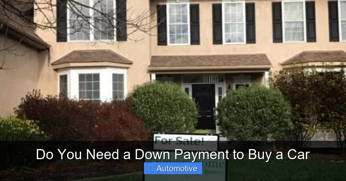 Do You Need a Down Payment to Buy a Car